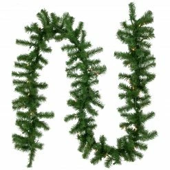 Northlight 9' X 10" Pre-Lit Dorchester Pine Artificial Christmas Garland, Clear Lights