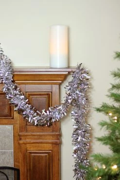 Northlight 50' Shiny Silver Wide Cut Christmas Tinsel Garland - Unlit -Wreaths & Garland shop pxwvuvc4jidw86qhbd6wofhubxdkqsi6 08715.1665260519