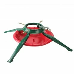 Jack Post 28' Green And Red Christmas Real Live Tree Stand