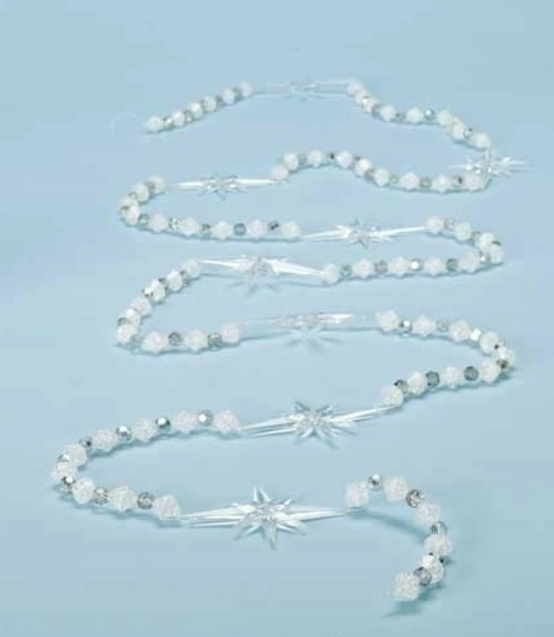 Roman 9' X 1" Beaded Star Of Bethlehem Artificial Christmas Garland - Unlit 2 Roman 9' X 1" Beaded Star Of Bethlehem Artificial Christmas Garland - Unlit - Image 2