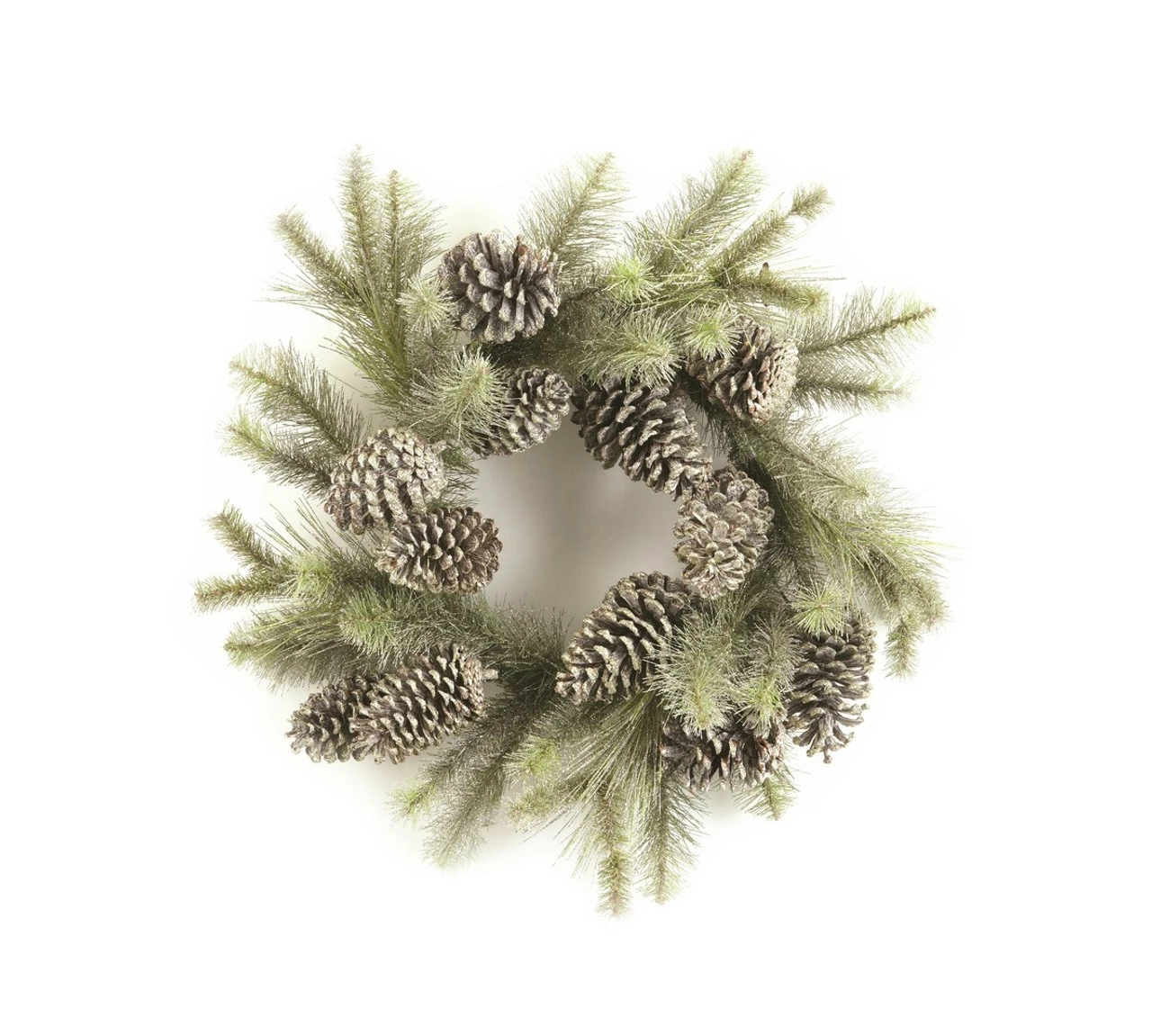 Napa Home & Garden Glitter Pine Artificial Christmas Wreath - 24-Inch, Unlit 1 Napa Home & Garden Glitter Pine Artificial Christmas Wreath - 24-Inch, Unlit