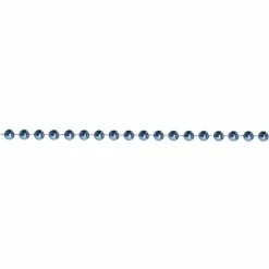 St. Nick's Choice Shiny Metallic Sky Blue Beaded Christmas Garland 15' X 6.25mm