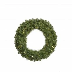 Vickerman 5' Pre-Lit Double-Sided Grand Teton Commercial Christmas Wreath - Clear LED