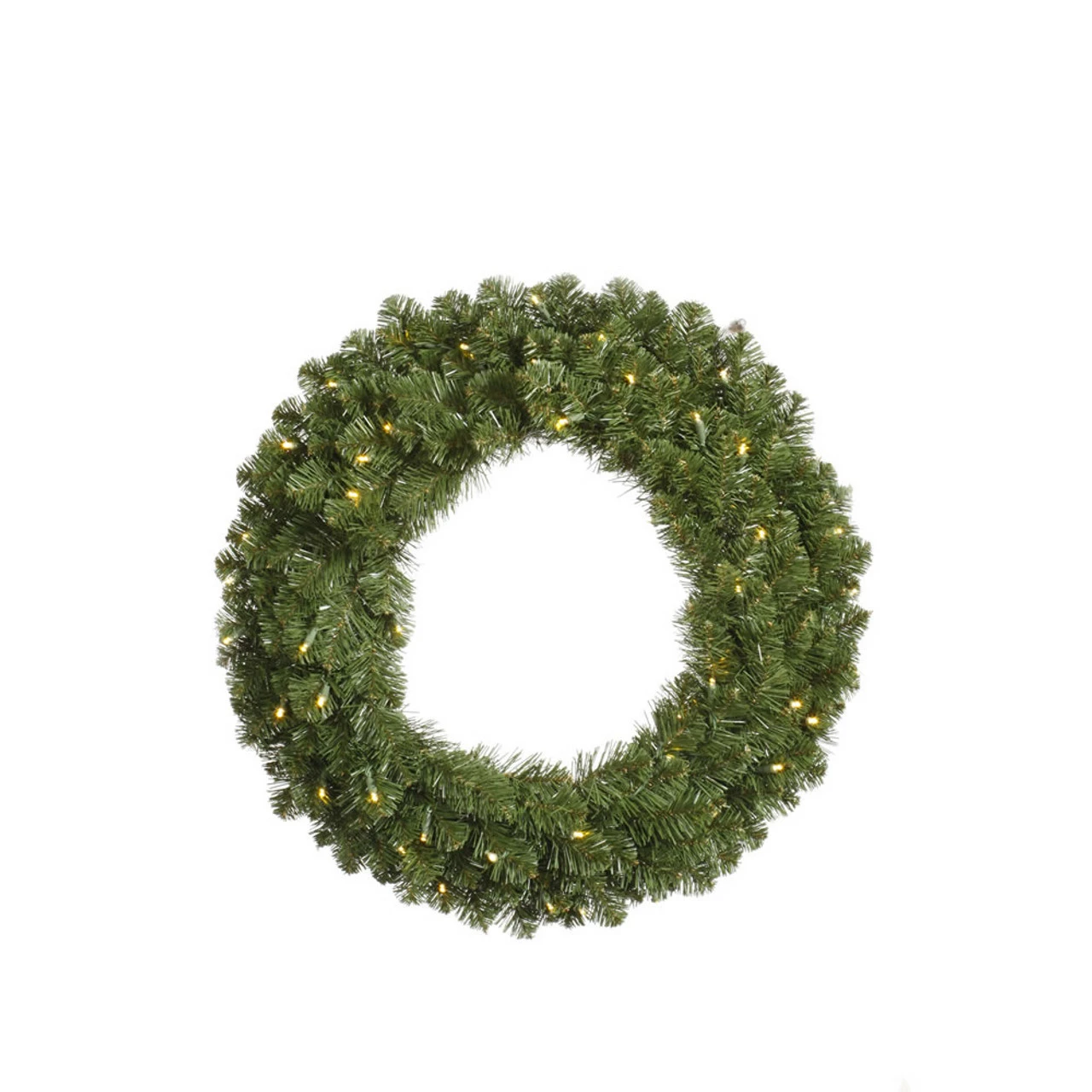 Vickerman 5' Pre-Lit Double-Sided Grand Teton Commercial Christmas Wreath - Clear LED 1 Vickerman 5' Pre-Lit Double-Sided Grand Teton Commercial Christmas Wreath - Clear LED