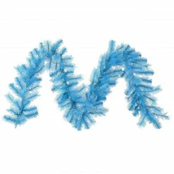 Vickerman 9' X 16" Pre-Lit Cashmere Artificial Christmas Garland - Clear Dura-Lit Lights -Wreaths & Garland shop vickerman a121617 03 54075.1599354339