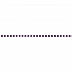 St. Nick's Choice Shiny Metallic Royal Purple Beaded Christmas Garland 15' X 6.25mm