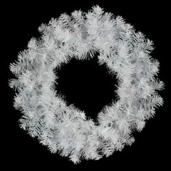 Northlight 24" White Crystal Spruce Artificial Christmas Wreath - Unlit