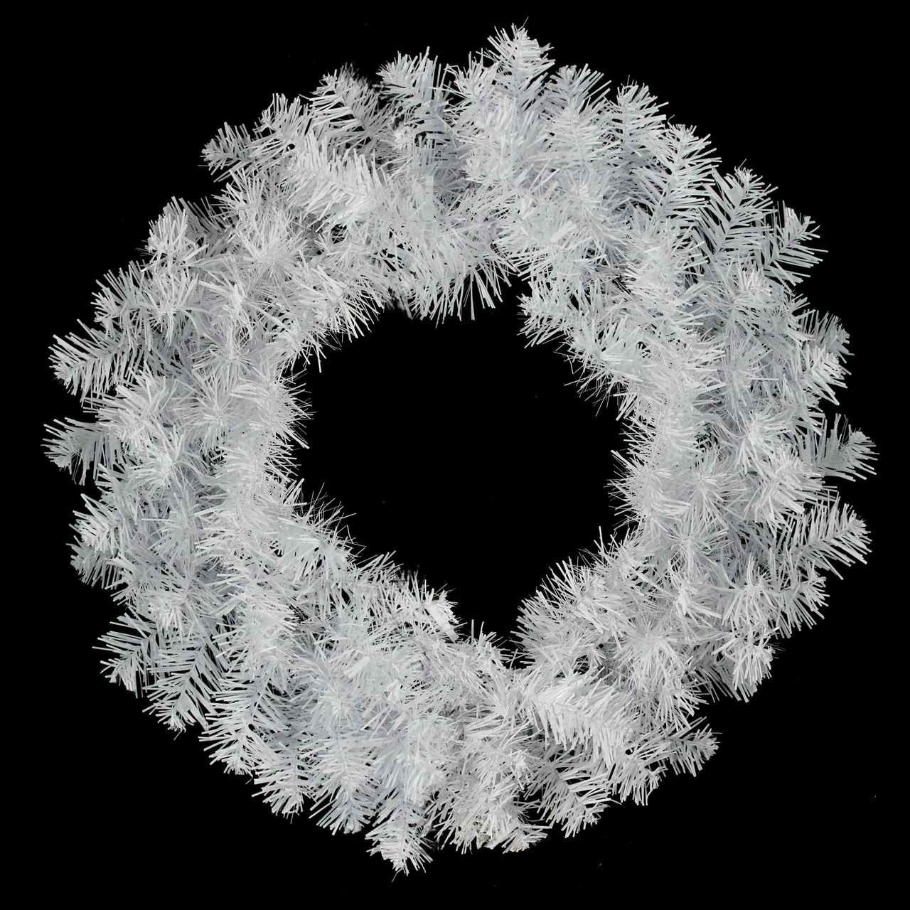 Northlight 24" White Crystal Spruce Artificial Christmas Wreath - Unlit 1 Northlight 24" White Crystal Spruce Artificial Christmas Wreath - Unlit