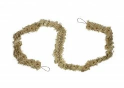 Sterling International Inc 7.75' X 4" Gold Natural Jute Bow Artificial Christmas Garland - Unlit