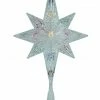 Sienna 11" Lighted Clear Faceted Bethlehem Star Christmas Tree Topper - Multi Lights